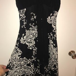 Black and White Paisley Dress